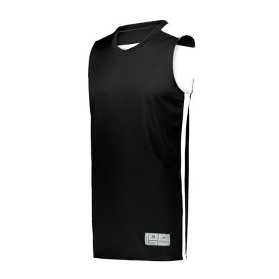 Augusta Sportswear Youth Swish Reversible Basketball Jersey, Black/White, S