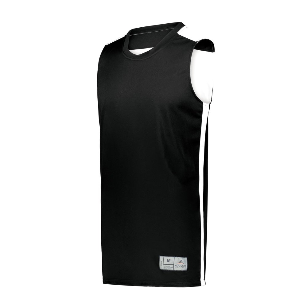 Augusta Sportswear Youth Swish Reversible Basketball Jersey, Black/White, S