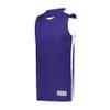 Augusta Sportswear Youth Swish Reversible Basketball Jersey, Purple/White, S view 1