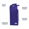 Augusta Sportswear Youth Swish Reversible Basketball Jersey, Purple/White, S view 4