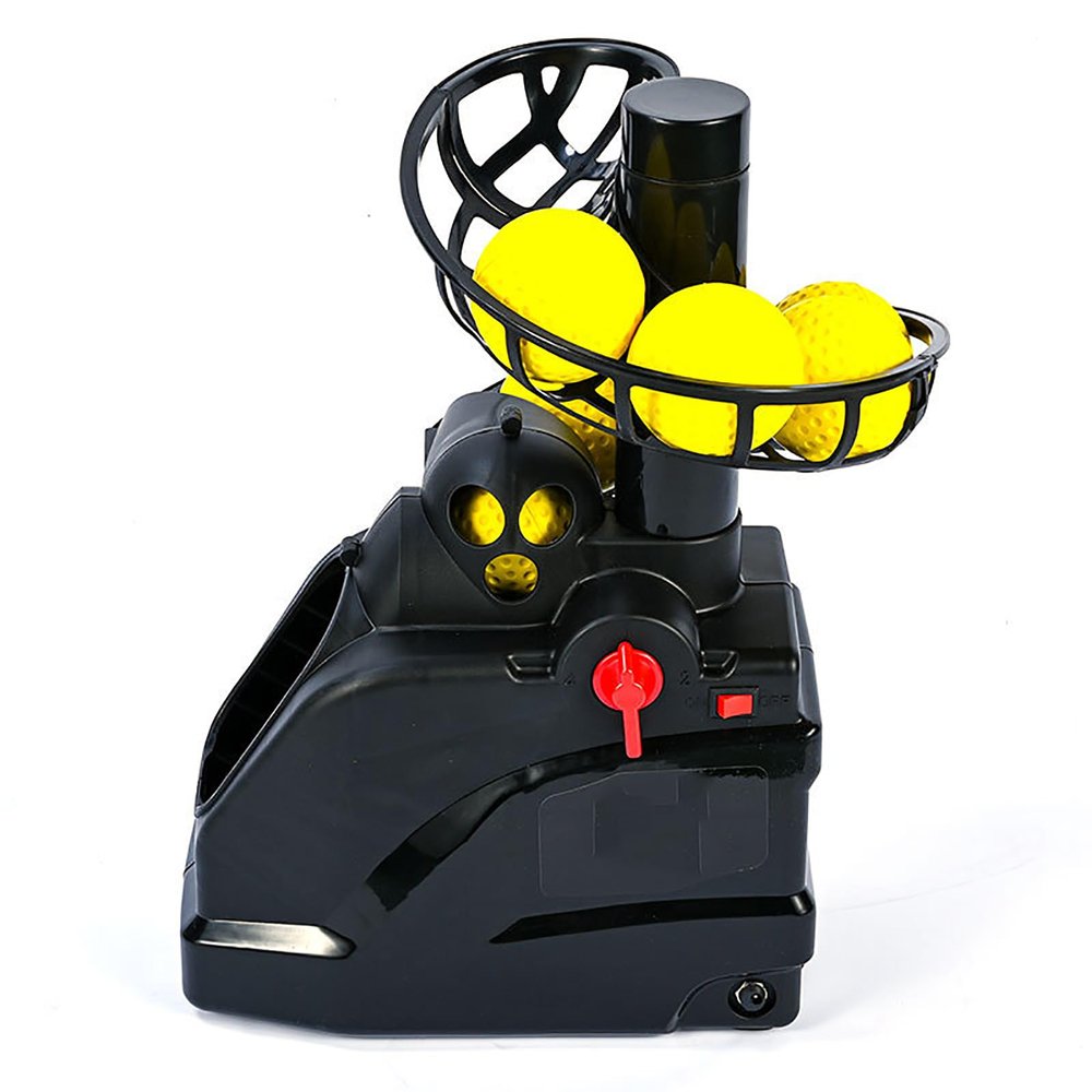 HUTOOLEE Tennis Machine, Portable Tennis Serving Machine, Adjustable Serving Speed and Angle, for Beginner Tennis Training