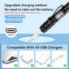 [4 Packs] Rechargeable Green Laser Pointer High Power Green Beam Light Long Distance Range for TV/LED/LCD Screens Tactical Flashlights Presentation Office/Outdoors [003] view 4