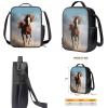 Pointodoor Kids Backpack Set Horse Bookbag and Lunch Box Set for Kindergarten Girls 17 Inch Schoolbags Small Pencil Case 3Pcs Travel Bagpack Rucksack for Teen Boys view 4