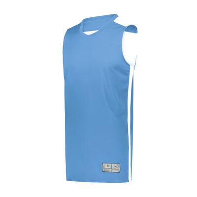 Augusta Sportswear Youth Swish Reversible Basketball Jersey, Columbia Blue/White, S