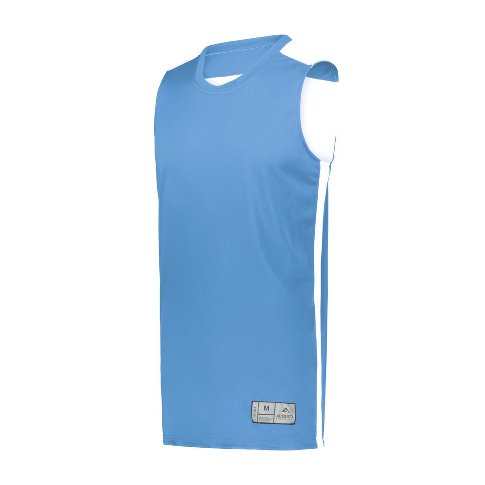 Augusta Sportswear Youth Swish Reversible Basketball Jersey, Columbia Blue/White, S