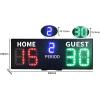 HUTOOLEE Wall-Mount LED Scoreboard, Multisport Digital Scoreboard with Remote Control, Timing Function/2 Power Supply Methods, for Basketball, Table Tennis, Soccer, Volleyball view 4