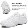 FUQIAO Girls White Cheerleading Shoes Lightweight Youth Cheer Competition Sneakers Kids Training Tennis Shoes, White 11.5 Little Kid view 3