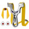 ZHUOCE Stainless Steel Hunting Slingshots with Sight 10pack Flat Rubber Bands and 2 Slingshot Target Pocket Sling Shot view 1