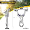 ZHUOCE Stainless Steel Hunting Slingshots with Sight 10pack Flat Rubber Bands and 2 Slingshot Target Pocket Sling Shot view 2