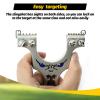 ZHUOCE Stainless Steel Hunting Slingshots with Sight 10pack Flat Rubber Bands and 2 Slingshot Target Pocket Sling Shot view 3