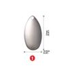 Cuoyuqie 50pcs Plated Steel Plain Indiana Spinner Blades, Smooth Finish Size 21 * 13mm (Colorful 50pcs) view 2