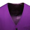Men's Slim Fit Suit Vest Business Formal Dress Waistcoat Vests Sleeveless Jacket for Wedding Party Dinner (Purple,XX-Large) view 2