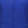 Maiyifu-GJ Men's Slim Fit Suit Vest Business Formal Dress Waistcoat Vests Sleeveless Jacket for Wedding Party Dinner (Blue,6X-Large) view 4