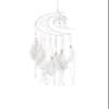 ZMQJEQANBG Wind Chimes Moon Dream Catcher Wind Chime Ornaments Student Graduation Gift Creative Birthday Gift Decoration Gifts for Garden Decor, White view 1