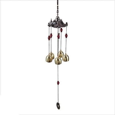 ZMQJEQANBG Wind Chimes Lucky Metal Wind Chime Bell Outdoor Garden Classical Pavilion Hanging Decoration Wall Hanging Home Decor Gifts for Garden Decor