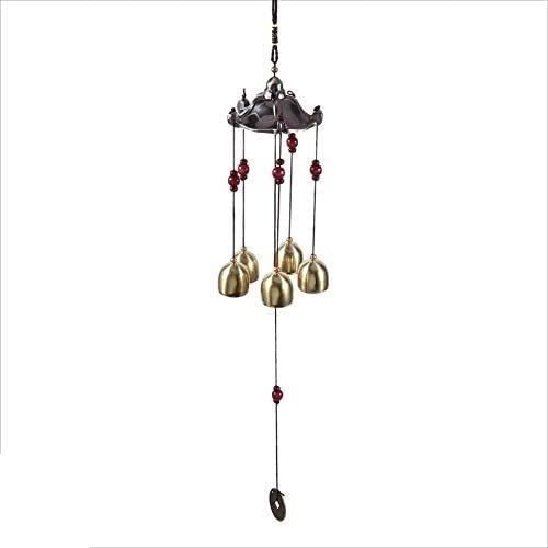 ZMQJEQANBG Wind Chimes Lucky Metal Wind Chime Bell Outdoor Garden Classical Pavilion Hanging Decoration Wall Hanging Home Decor Gifts for Garden Decor