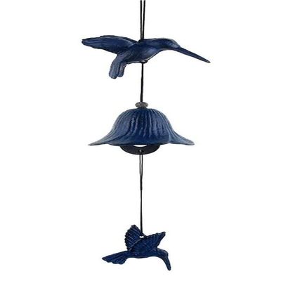 ZMQJEQANBG Wind Chimes Cast Iron Wind Chimes and Wind Sounds Clear Room Balcony Metal Hanging Door Decoration Gifts for Garden Decor (Color : OneColor)