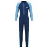 Linjinx Kids Boys One-Piece Long Sleeve Swimwear Full Body Rash Guard Sunsuit Swimsuit Wetsuit Beachwear Bathing Suit Navy Blue 7-8 Years view 1