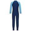 Linjinx Kids Boys One-Piece Long Sleeve Swimwear Full Body Rash Guard Sunsuit Swimsuit Wetsuit Beachwear Bathing Suit Navy Blue 7-8 Years view 2