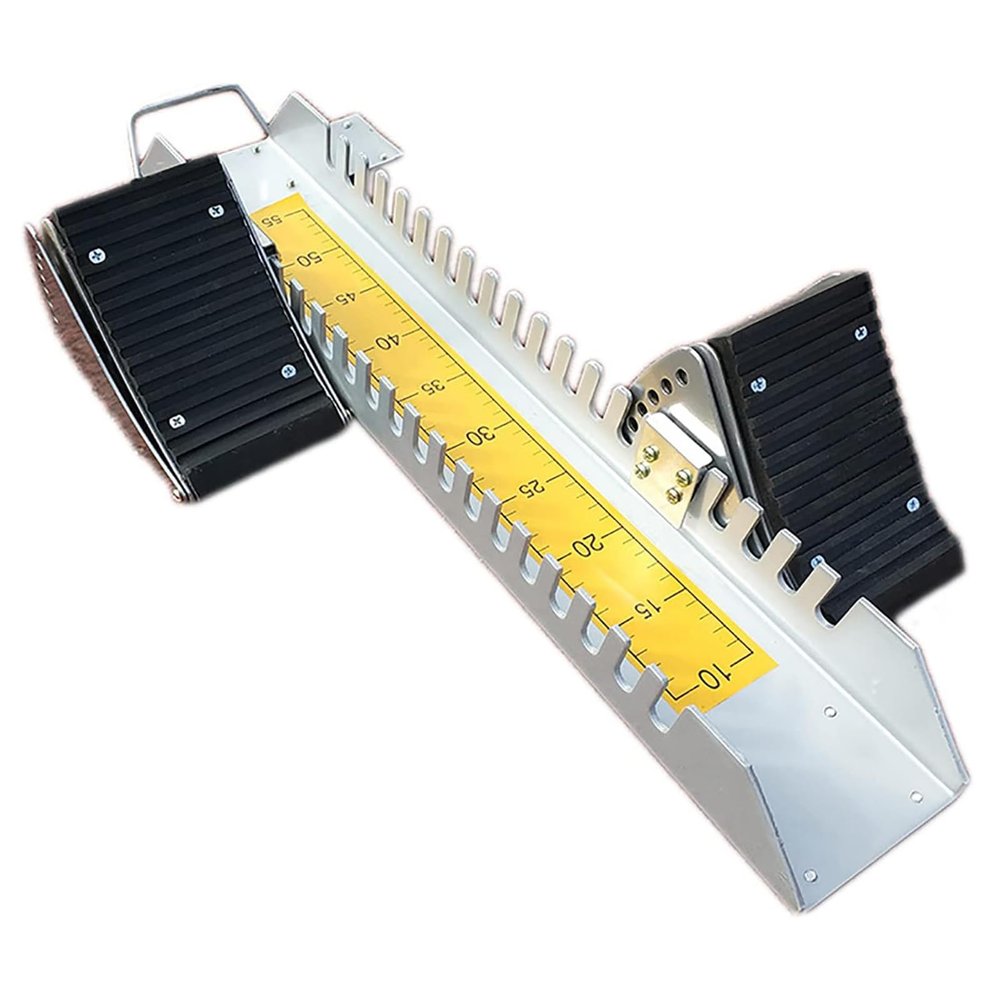 HUTOOLEE Competition Starting Block, Adjustable Angle Lightweight Aluminum Track Starting Block with Standard Card Ruler, Wear-Resistant Non-Slip, for Schools, Training Grounds