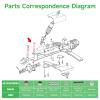 Cartalia Golf Cart Spindle Bushings Kit Fit for EZGO TXT/PDS 2001-UP Gas & Electric, Including Bushing Spindle, King Pin Tubes, Claw Copper Sleeves Kit, Replace OEM #70648-G01 70749G01 view 4