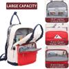 Angel Kiss Backpack Purse for Women, Large Travel Backpack with USB Port, Anti-Theft Design, Water-Resistant Daypack for Casual and Business for Work Beige-Red view 3