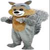 Eamior Little Grey Squirrel Mascot Costume Adult Size for Men & Women with Built-in Fan Inside the Head