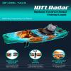 Reel Yaks Radar Modular Fishing Kayak - Fin Drive, 10ft, 400 lbs Capacity, Sunrise - Pedal Fishing Kayaks for Adults & Youth, Sit on Top, Compact Storage, Lightweight, Durable, Easy Transport view 2