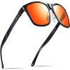 ATTCL Bundle Sports Polarized Sunglasses For Men Cycling Driving Fishing 100% UV Protection:(8587-black-red)+(2021-Black+grey) view 2