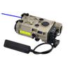 Tactical OG Box Laser Sights, Nylon Laser Indicator, with Strobe/Momentary/Constant Modes White Flashlight + Red/Green/Blue Laser Sight+IR Laser,with Pressure Switch,for 20mm Rail,Tan (Blue Laser) view 1