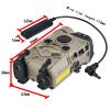 Tactical OG Box Laser Sights, Nylon Laser Indicator, with Strobe/Momentary/Constant Modes White Flashlight + Red/Green/Blue Laser Sight+IR Laser,with Pressure Switch,for 20mm Rail,Tan (Blue Laser) view 3