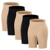 ATTLADY Slip Shorts for Women Seamless Smooth Boyshort Panties Anti-Chafing Underwear Shorts for Dresses, 3Nude&2Black, Large view 1