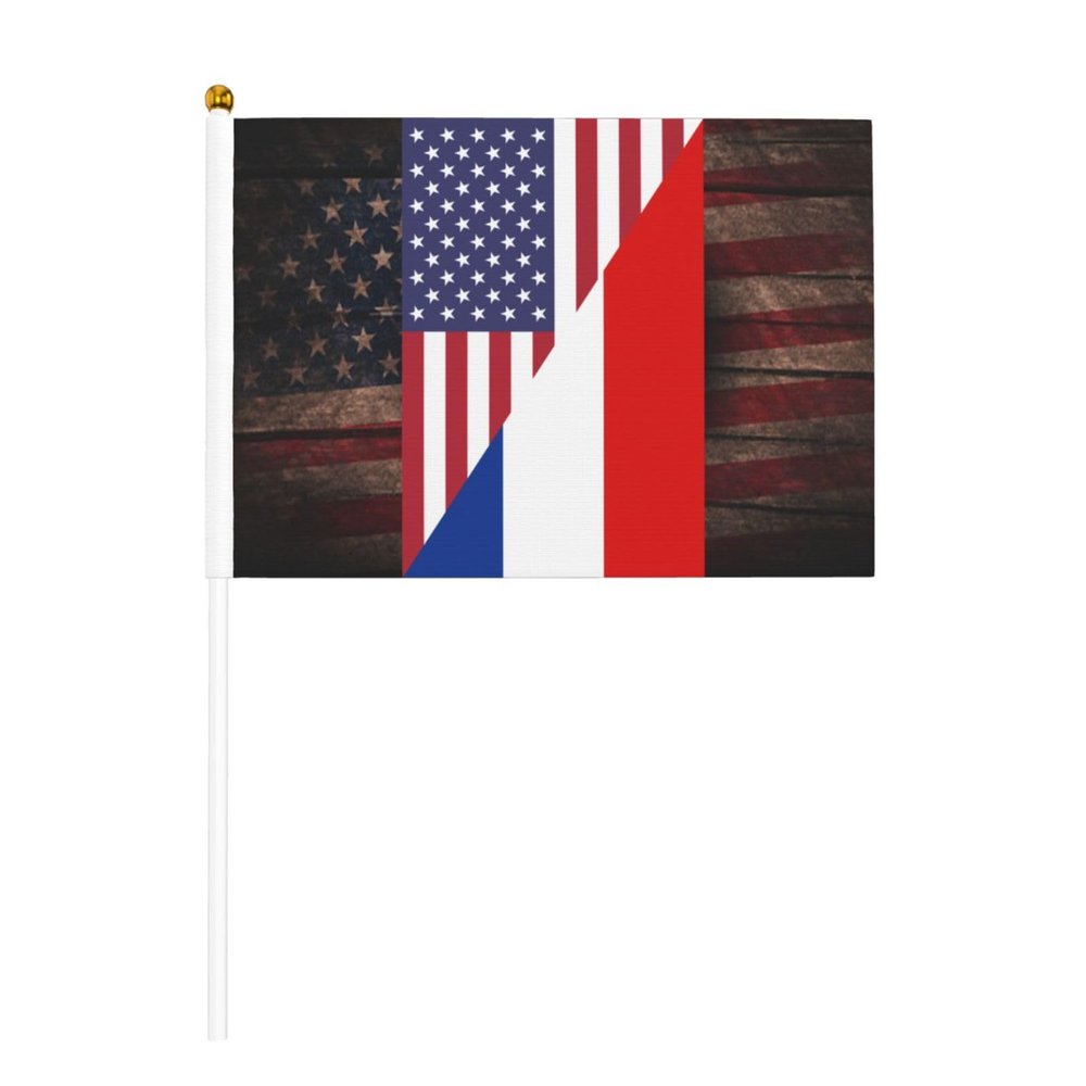 Joisbs United States Yugoslavia Friendship Flag Vibrant Double-Sided Handheld Flags 5.5x8.3in: Celebrate Election Day with Style! Pack of 10 - Order Now!