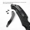 1PC Deep Carry Pocket Clip Fits for Cold Steel Voyager 29TLCC with 3PCS Screws, Custom CNC Titanium Back Clip DIY Replacement view 3