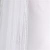 ROSEEDEN two ties 2T Lace Veil wedding bridal woman short veil soft tulle veil with metal comb (Ivory, Crystal Edge Length 25"+33" Width 59") view 3