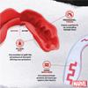 Marvel Logo Mouth Guard, Dual Layer Mouthguard for Youth with Case, Easy Fit Remoldable Mouthpiece for Football, Boxing, Lacrosse, MMA, Basketball & All Contact Sports (Kids <11 Years, White) view 4