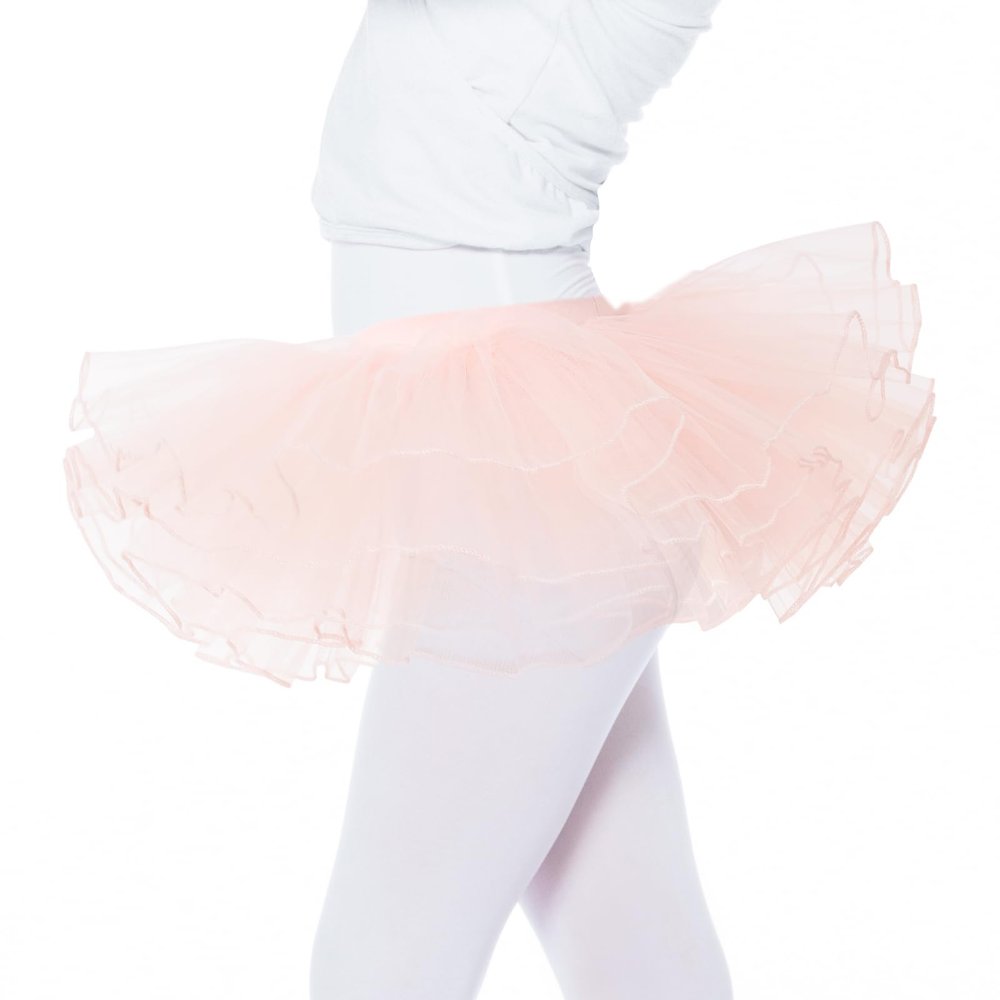 Bezioner Girls Tutu Skirts,Ballet Dance Skirts for Kids,4 Layers Tulle Dress Up for Toddler Girls Pink 1-3 Years