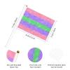 Joisbs Trigender Pride Flag LGBTQ Vibrant Double-Sided Handheld Flags 5.5x8.3in: Celebrate Election Day with Style! Pack of 10 - Order Now! view 2