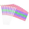 Joisbs Trigender Pride Flag LGBTQ Vibrant Double-Sided Handheld Flags 5.5x8.3in: Celebrate Election Day with Style! Pack of 10 - Order Now! view 4