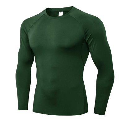 Men's Compression Shirt Long Sleeve Athletic T-Shirt Sports Workout Undershirts Running Baselayer Tops