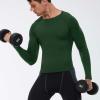 Men's Compression Shirt Long Sleeve Athletic T-Shirt Sports Workout Undershirts Running Baselayer Tops view 2