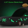 Jfxgjuv Sharklas Polares, Sharky Chanclas Originales, Anglerfish Slides, Cloud Shark Slides in The Dark Thick Sole Non-Slip Open Toe Shark Slippers (Black 1,7.5-8 Women/5.5-6 Men) view 3