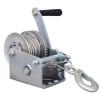 PurezmMoto Boat Winch Heavy Duty Steel 3000lbs Trailer Winch, Hand Winch with Hook, Two Way Ratchet Crank Winch for SUV, ATV, Manual Winch with 26 Feet Wire Rope (Size : 3000 lb(26ft Rope)) view 1