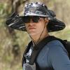 Jeeeun Wide Brim Solar Fan Outdoor Fishing Hat-Solar & USB Charging, UPF 50+ Sun Hat UV Protection Hat, Hat with Fan Built in Solar (C,One Size) view 3