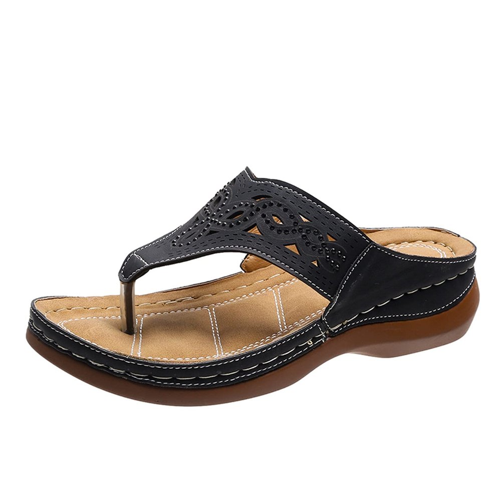NineFit Basics womens sandals comfortable, platform sandals women, Orthopedic Wedge Sandals for Women Dressy Summer Comfortable Walking Sandals with Arch Support Fashion Orthotic Slides Shoes