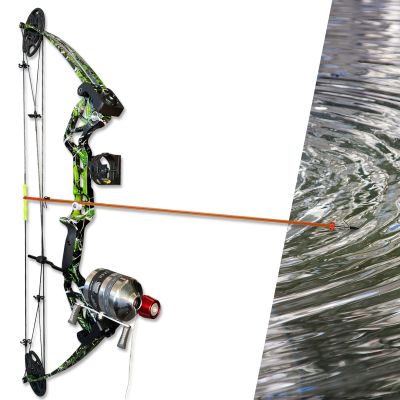 Lanneret Bowfishing Bow Kit with Arrow 15-45 LBS Shoot Left Handed Draw Length 18"~29.5" Fully Adjustable 2025 New Complete Compound Bow Fishing Kit