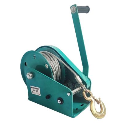 Hand Winch With Cable2600LBS Heavy Duty Manual Winch Boat Trailer Winch(with 30m Steel Wire Rope), Crank Pull Winch, Two Way Ratchet Hand Winch For Trailer ATV UTV Tugboat ( Size : 2600 lb(33ft rope)