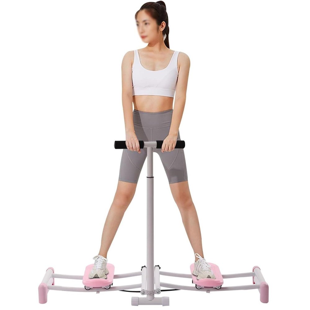 ZIJINGM 2 in 1 Ski Exercise Machine Leg Exercise Equipment, Postpartum Repair Trainer, Home Workouts Cardio Trainer Hip Training Machine