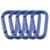 ACAGALA 10pcs D Ring Shape Carabiner Aluminum Alloy Carabiners for Outdoor Camping Hiking Climbing view 1
