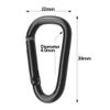 ACAGALA 10pcs D Ring Shape Carabiner Aluminum Alloy Carabiners for Outdoor Camping Hiking Climbing view 2